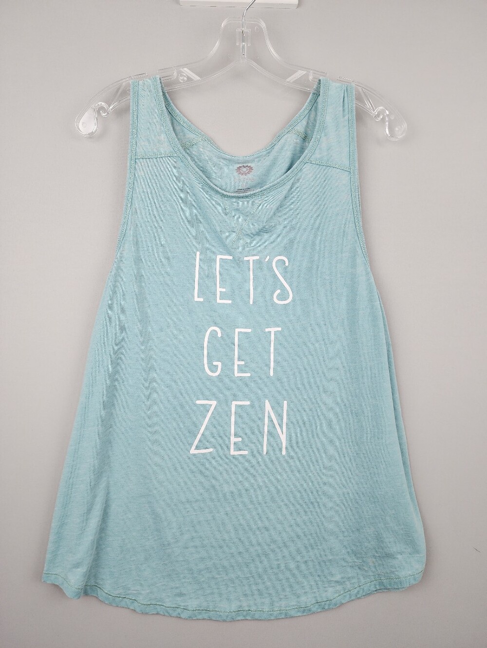 Brisos Athletic Tank Top 'Let's Get Zen' Sz XL